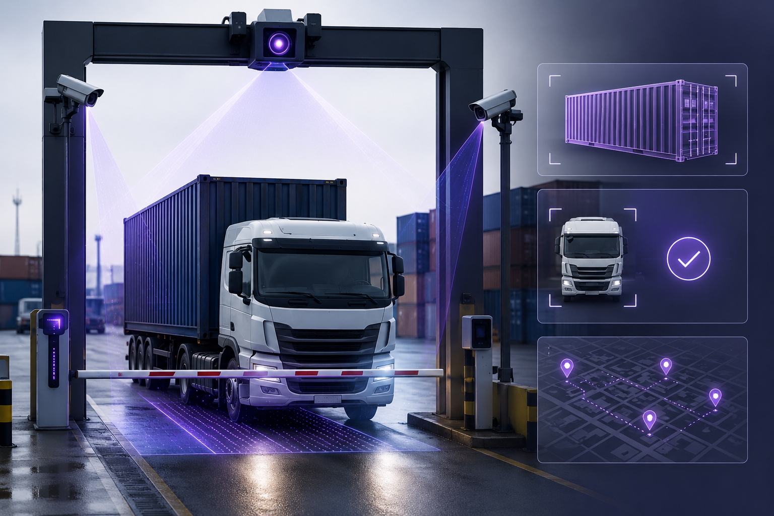 Gate AI operations at container yard